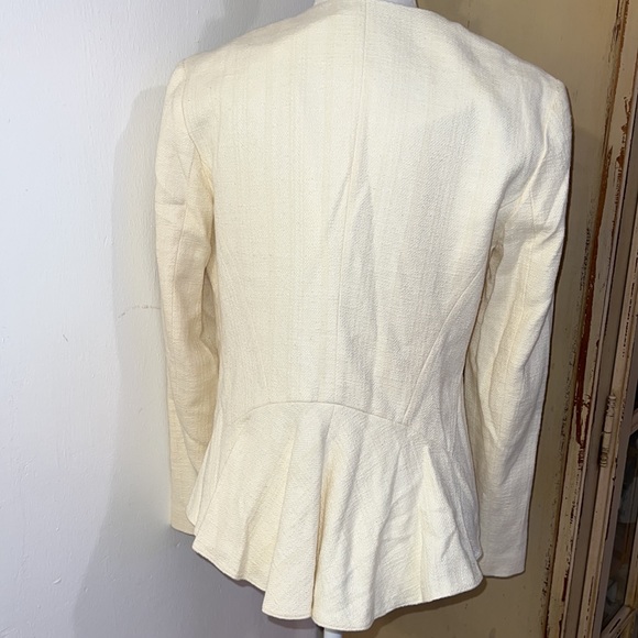 Derek Lam 10 Crosby Asymmetrical Fringe Blazer. Size 4 - Picture 6 of 13